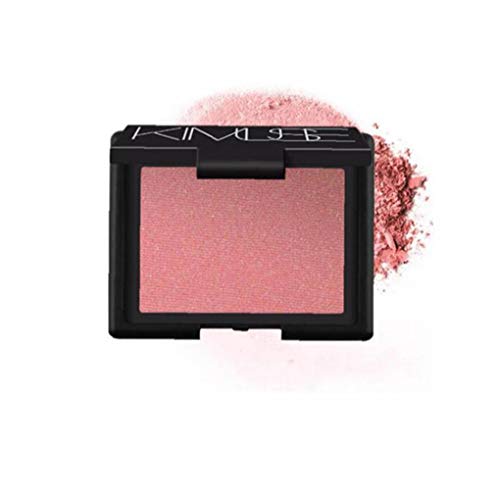 shentaotao Mate Blush Único Tono Minimalismo Maquillaje Blush Portátiles Cosméticos Faciales para Muchachas De Las Mujeres 1pc Suave Powder Blush Paleta De Larga Duración (Orgasm)