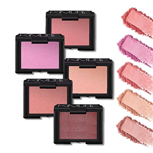 shentaotao Mate Blush Único Tono Minimalismo Maquillaje Blush Portátiles Cosméticos Faciales para Muchachas De Las Mujeres 1pc Suave Powder Blush Paleta De Larga Duración (Orgasm)