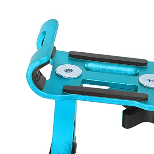 Shenykan Soporte Fijo Universal Bicicleta Moto Bicicleta Soporte para teléfono móvil Soporte para Manillar Soporte de aleación de Aluminio Soporte para teléfono Inteligente-Azul