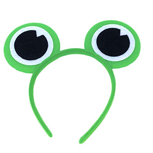 She's Shining Accesorios para el Cabello Diadema Rana Fiesta de Disfraces Fiesta de Halloween Suministros Animales de Dibujos Animados