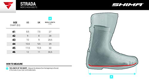 Shima Strada Vintage Hombre Retro Road Sport Botas de Piel Moto Botas (41 – 46), Color marrón