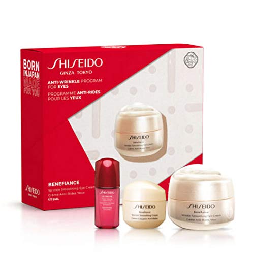 Shiseido Benefiance Wrinkle Smoothing Eye Cream Lote 3 Pz 100 ml