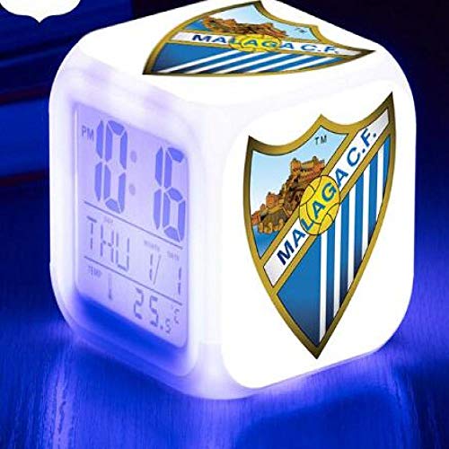 shiyueNB Toy Royal Club 7 Reloj Digital con Flash de Color LED Reloj Despertador La Liga Relojes de fútbol/Soccer Orden