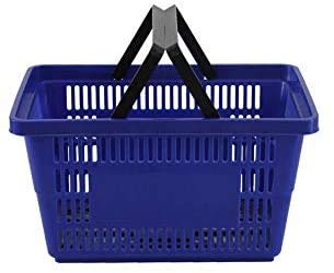 Shunfa Cesta de compra pequeña color azul 21x30x43cm