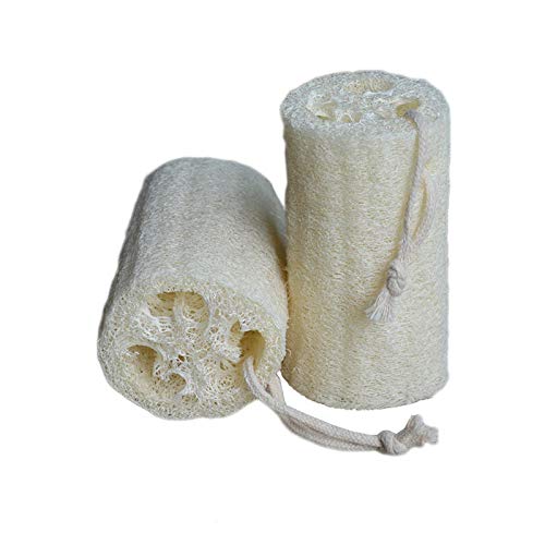SHUNHUI Loofah Natural con Un Viejo Cepillo De Esponja Esponjoso Y Sin Gluten para Lavar Los Platos, Toalla De Baño De Esponja Vegetal, Flor De Baño