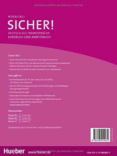 SICHER B2.1 Kursb.u.Arb.+CD (al./ej.+CD): Deutsch als Fremdsprache