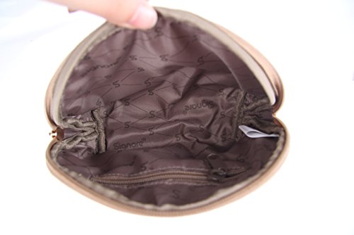 Signare Tapiz Neceser Mujer Neceser Maquillaje Neceser niña Organizador Bolsos de Mujer con diseño de William Morris (Strawberry Thief Red)