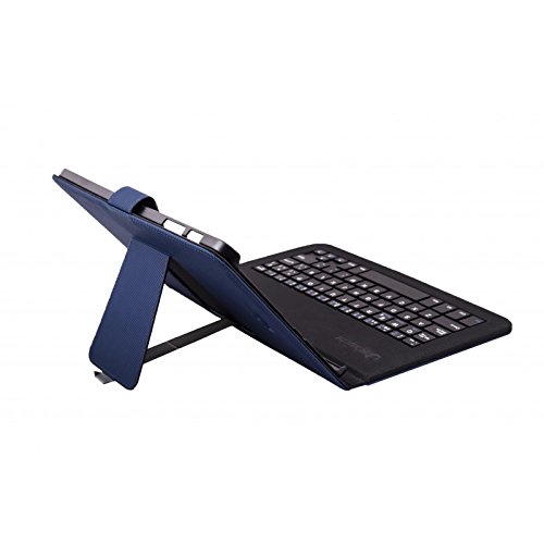 Silver HT - Funda con Teclado Bluetooth para Samsung Galaxy Tab A de 10.1 Pulgadas (SM T-580 Y SM T-585), Color Azul