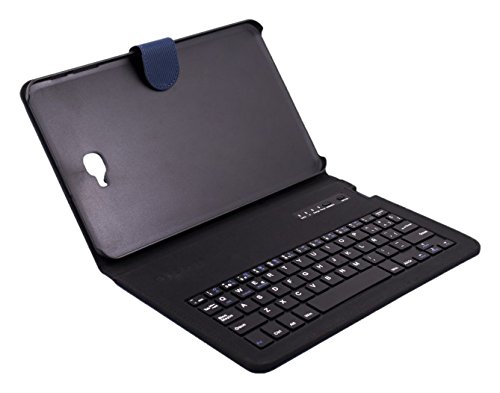 Silver HT - Funda con Teclado Bluetooth para Samsung Galaxy Tab A de 10.1 Pulgadas (SM T-580 Y SM T-585), Color Azul