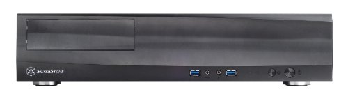 Silverstone SST-ML03B - Caja de ordenador de sobremesa (HTPC, micro-ATX, 1 x USB 3.0, interruptor de encendido/apagado integrado), negro