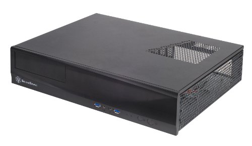 Silverstone SST-ML03B - Caja de ordenador de sobremesa (HTPC, micro-ATX, 1 x USB 3.0, interruptor de encendido/apagado integrado), negro