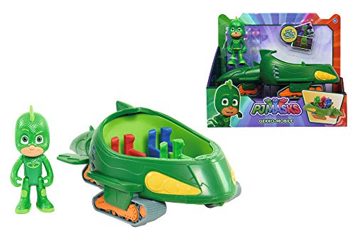Simba 109402085 – PJ Máscaras Gecko con geckomobil, colores surtidos