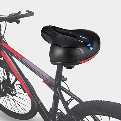 Simpeak Sillín de Bicicleta, Asiento de Bicicleta Sillín de Bici Silla de Bicicleta Cojín cómodo para MTB, Bicicleta de Carretera, montaña, Urbana, Senderismo(3 en 1 Set)