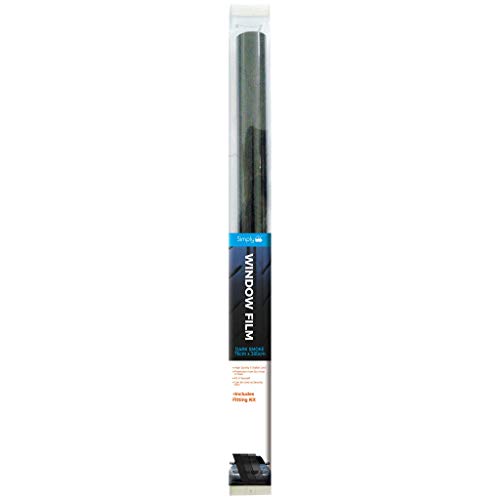 Simply WF09 Película, Color Ahumado Oscuro, 76 x 300 cm, Cubierta para Parabrisas Trasero y Ventanas, protección contra los Reflejos del Sol, Incluye Kit de Montaje