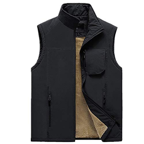 Sin Mangas Chaleco De Los Hombres Chaleco Multi Bolsillos De Los Hombres Chaleco Chaleco De Invierno Otoño Ajuste De