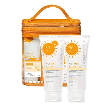 Singuladerm PACK XpertSun Supreme Protector Fotodérmico Extremo SPF50+, 200ml+Junior Protector Infantil SPF50+, 200ml+Neceser+Toalla Pareo