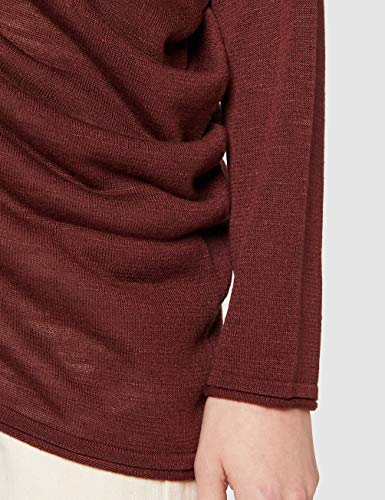 Sisley Maglia M/l Camisa Manga Larga, Rojo (Andorra 07b), Large para Mujer