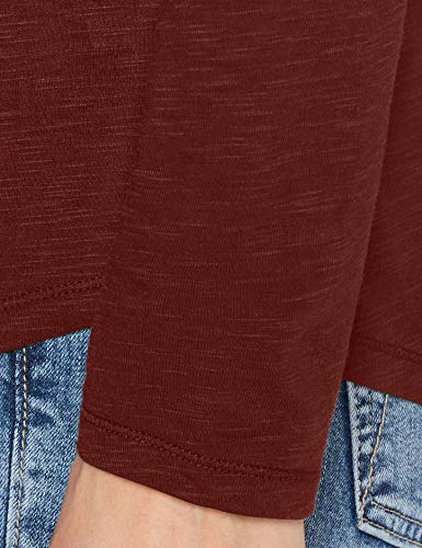 Sisley T-Shirt M/l Camiseta, Rojo (Andorra 07b), X-Small para Mujer