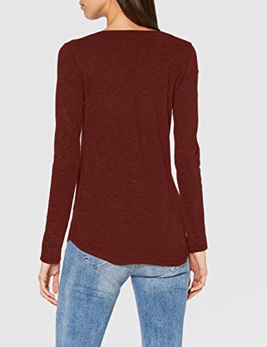 Sisley T-Shirt M/l Camiseta, Rojo (Andorra 07b), X-Small para Mujer