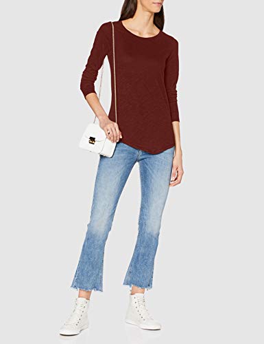 Sisley T-Shirt M/l Camiseta, Rojo (Andorra 07b), X-Small para Mujer