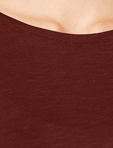 Sisley T-Shirt M/l Camiseta, Rojo (Andorra 07b), X-Small para Mujer