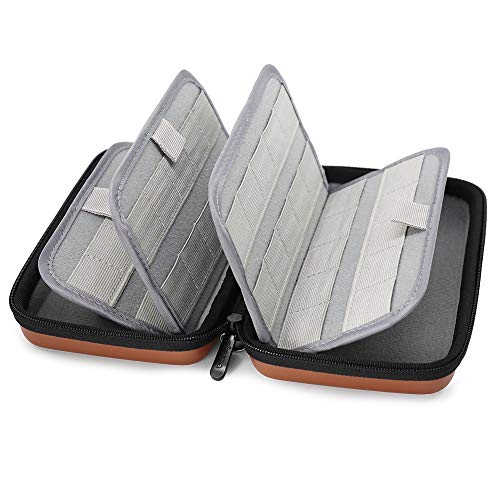 Sisma Estuche de juegos para 80 cartuchos Nintendo Switch PS Vita o Tarjetas SD - Funda cartuchos juego - color marrón