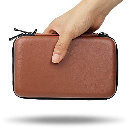 Sisma Estuche de juegos para 80 cartuchos Nintendo Switch PS Vita o Tarjetas SD - Funda cartuchos juego - color marrón