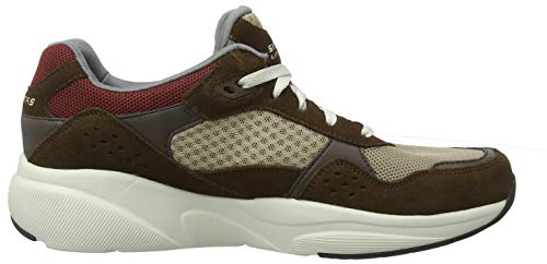 Skechers Meridian-Ostwall, Zapatillas para Hombre, Marrón (Brown Brn), 40 EU