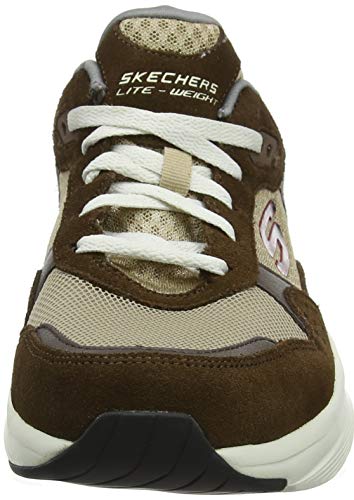 Skechers Meridian-Ostwall, Zapatillas para Hombre, Marrón (Brown Brn), 40 EU