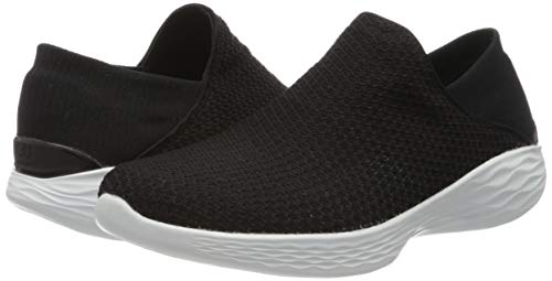 Skechers You, Zapatillas sin cordones para Mujer, Negro (Bkw), 36 EU