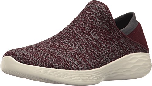 Skechers You, Zapatillas sin cordones para Mujer, Rojo (Burgundy), 38 EU