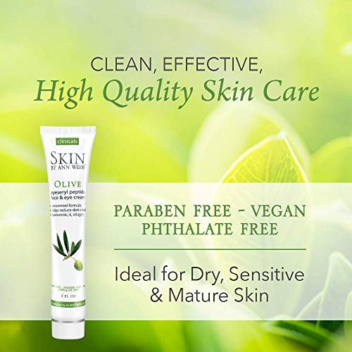 Skin by Ann Webb - compuestos orgánicos ojo de oliva crema sin perfume - 1 oz.