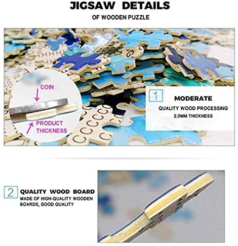 SKYTY Puzzle 1000 Piezas-Fantasía De Gato-Rompecabezas De Madera para Adultos, Juguetes Educativos para Niños, Juegos Educativos para El Hogar, Regalos Divertidos