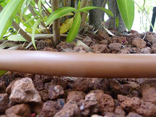 S&M 544316 Manguera de riego Flexible con goteros Integrados 16 mm 0,33 m x 100 m, Color marrón
