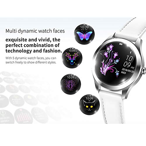 Smart Watch New Kw10, Caloría de Monitor de oxígeno para la presión Arterial y el sueño a Prueba de Agua, para Mujeres Reloj Deportivo Inteligente al Aire Libre con, para Android e iOS