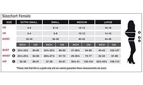 Smiffys Disfraz de blancazombi, Azul y Amarillo, con Vestido, Dibujo de látex en el pech