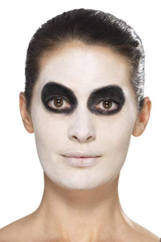 Smiffys Kit de maquillaje de glamour del día de muertos, Aqua, Negro, con transferencias