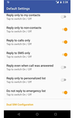 SMS Auto Reply PRO / Autoresponder / “Answering Machine”: auto reply with SMS or MMS to Missed Calls / Incoming Texts / WhatsApp, Facebook, Google Voice, once you would prefer not to be disturbed