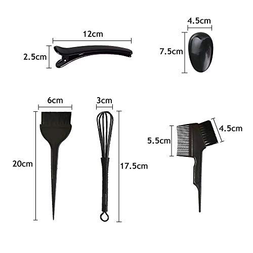 SnailGarden 14 Piezas Kit de Herramientas para Coloración,Kit de Color de Pelo para Salón de Belleza,con Cuenco Cepillos Peine Gorro Chale,etc