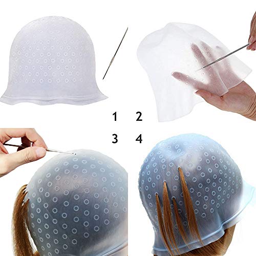 SnailGarden 14 Piezas Kit de Herramientas para Coloración,Kit de Color de Pelo para Salón de Belleza,con Cuenco Cepillos Peine Gorro Chale,etc