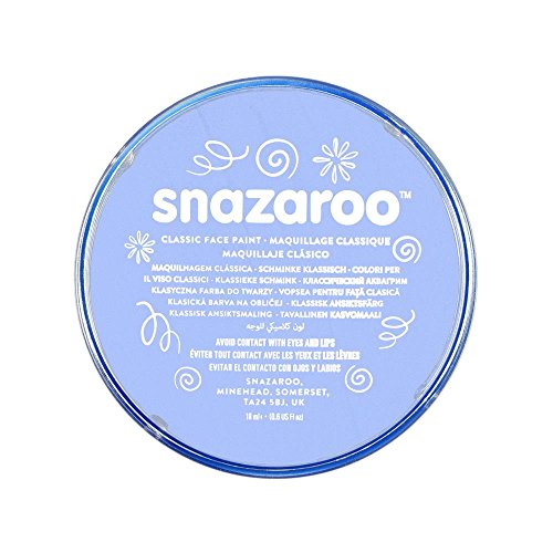 Snazaroo- Pintura facial y Corporal, 18 ml, Color azul pálido, 18ml (Colart 1118366)