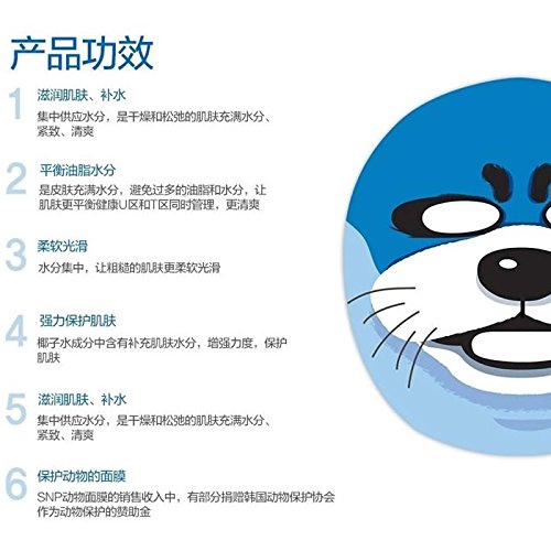 SNP Animal Mask (Pack of 10) Otter Aqua by SNP