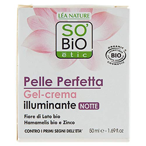 SO'BIO ÉTIC Gel-Crème Révélateur Éclat Nuit pour une Peau Parfaite