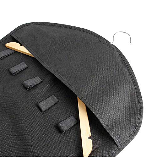 SODIAL Organizador De La Joyeria De La Ejecucion del Armario Soporte De Almacenamiento De Collar Bolsa De Estuche De Pantalla De Viaje (Negro)