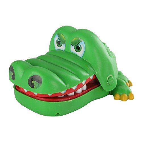 SODIAL Verde Clasico Juego de cocodrilo de mano mordido