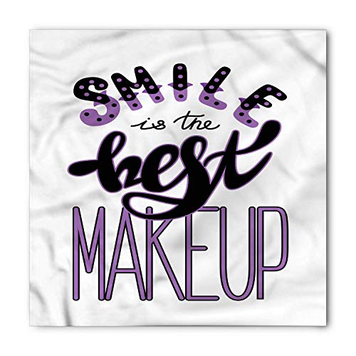 Soefipok Bandana de maquillaje, Smile es el mejor maquillaje, cabeza unisex y corbata en la cabeza Diadema Wrap