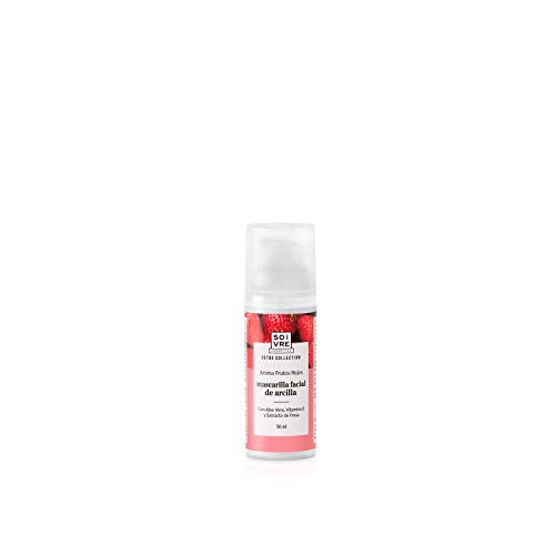 Soivre Cosmetics Frutos Rojos, Mascarilla exfoliante y limpiadora para la cara - 50 ml.