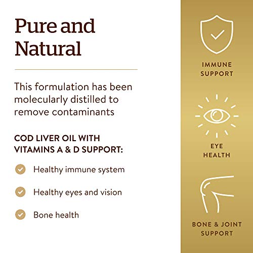 Solgar Aceite de hígado de bacalao Cápsulas blandas - Envase de 250