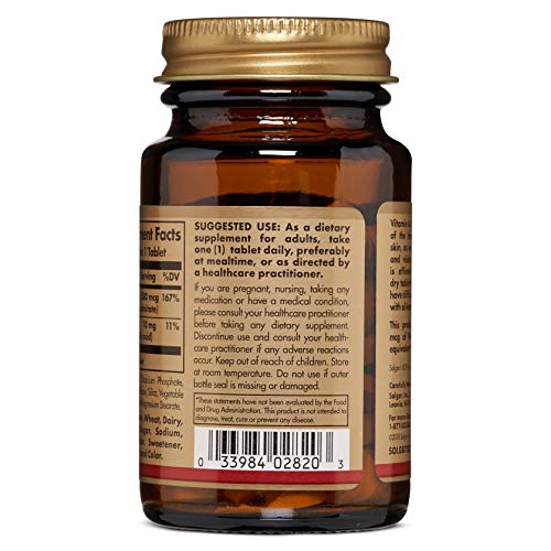 Solgar Vitamina A Seca 5000 UI Comprimidos - Envase de 100