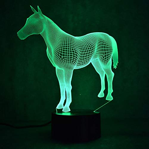 Solo 1 pieza Touch 3d color color led luz nocturna Usb atmósfera luz niños juguete